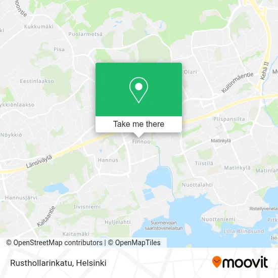 Rusthollarinkatu map