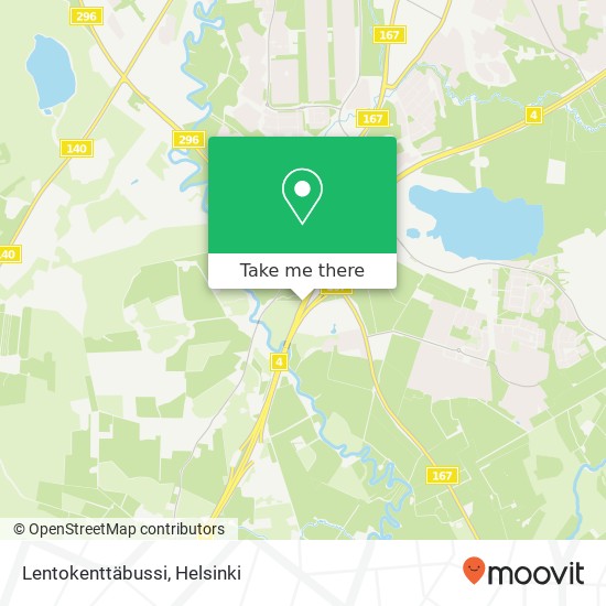 Lentokenttäbussi map