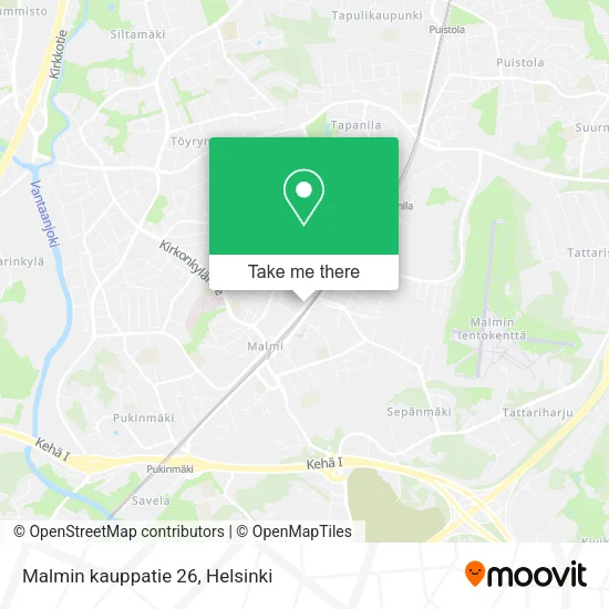 Malmin kauppatie 26 map