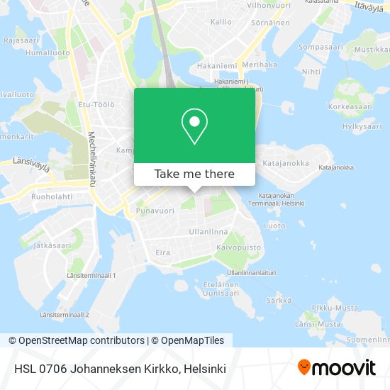 HSL 0706 Johanneksen Kirkko map