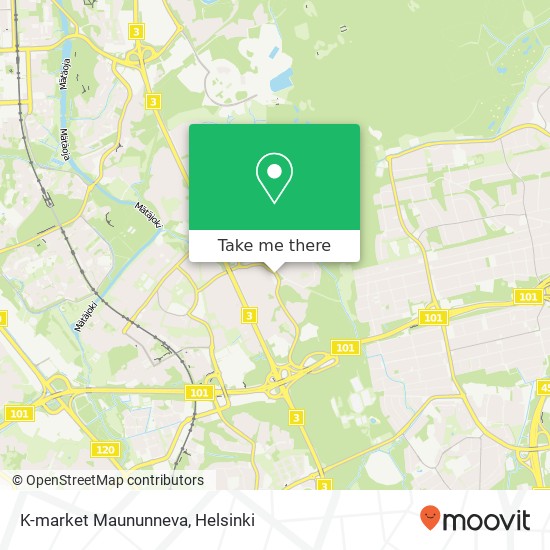 K-market Maununneva map
