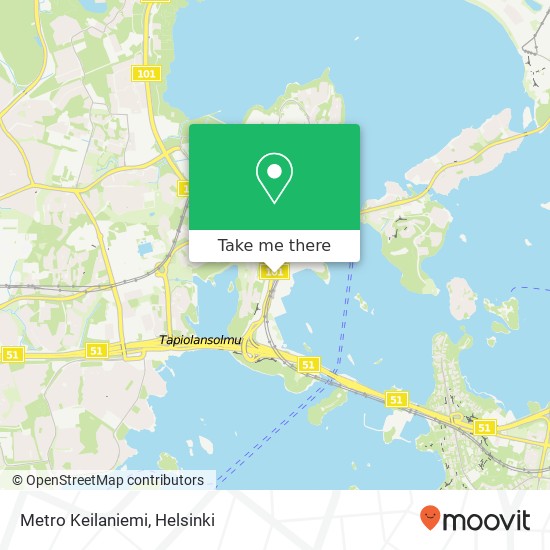 Metro Keilaniemi map