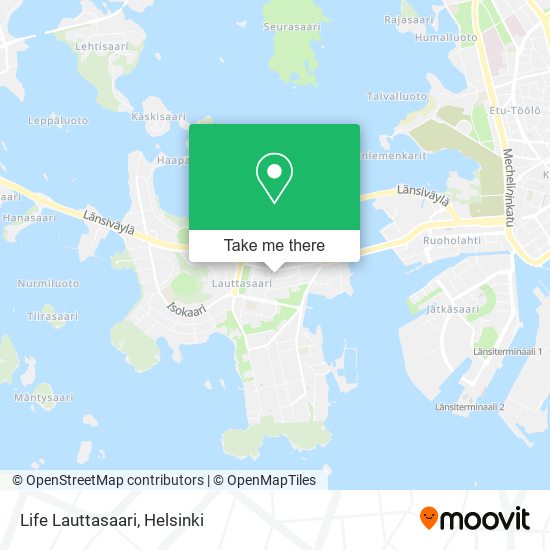 Life Lauttasaari map