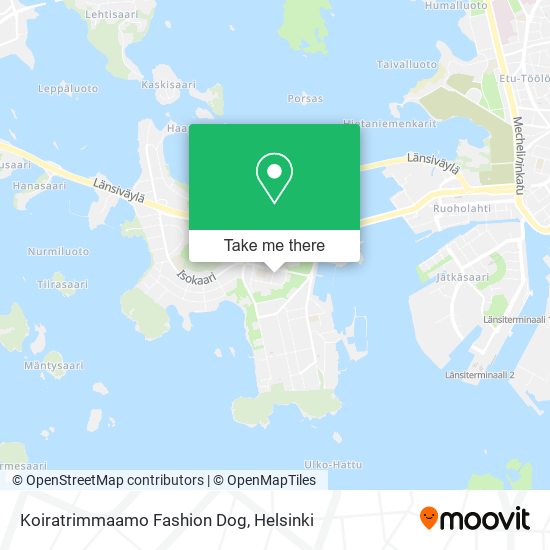 Koiratrimmaamo Fashion Dog map