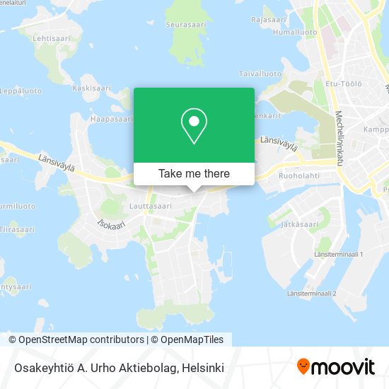 Osakeyhtiö A. Urho Aktiebolag map