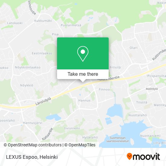 LEXUS Espoo map