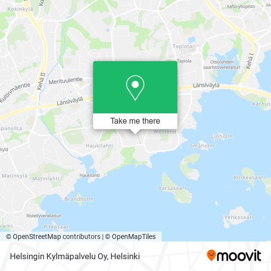 Helsingin Kylmäpalvelu Oy map