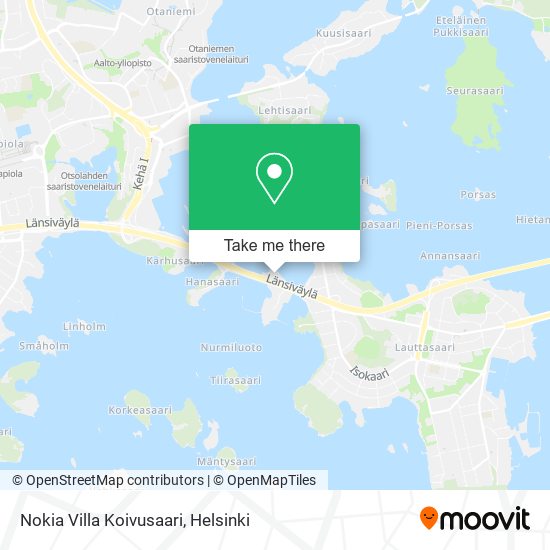 Nokia Villa Koivusaari map