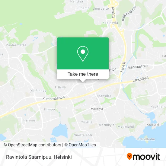 Saarnipuu Restaurant map