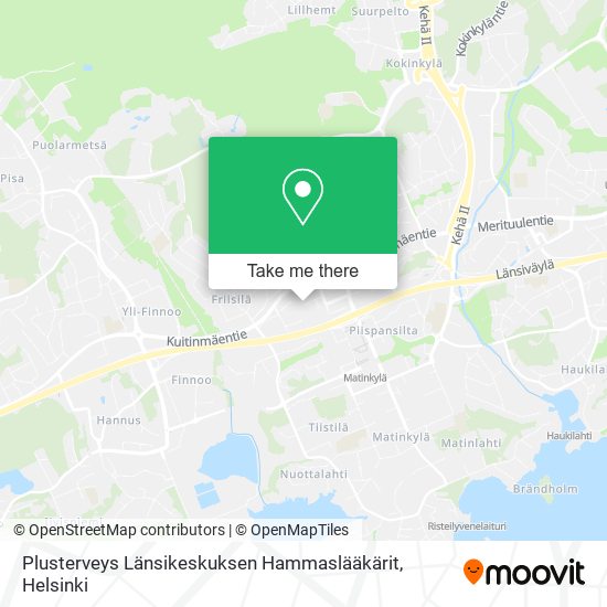 Plusterveys Länsikeskuksen Hammaslääkärit map