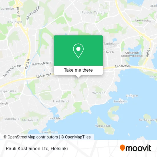 Rauli Kostiainen Ltd map