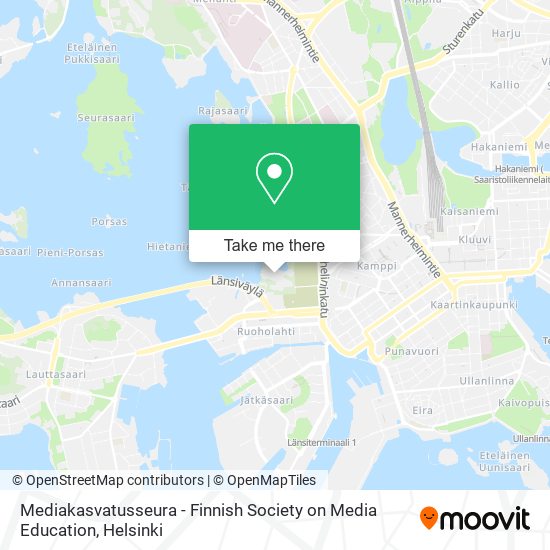 Mediakasvatusseura - Finnish Society on Media Education map