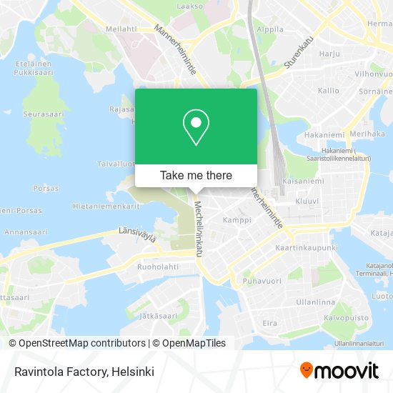 Ravintola Factory map