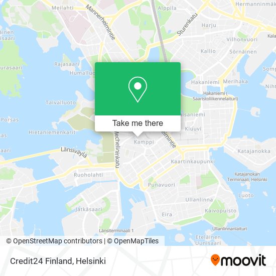 Credit24 Finland map