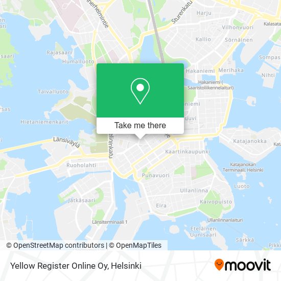 Yellow Register Online Oy map