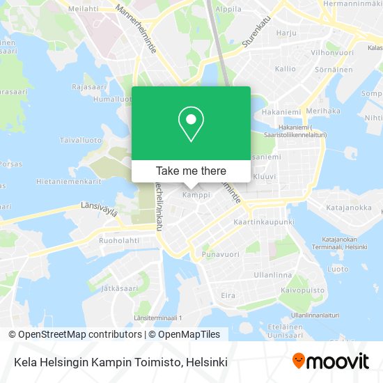 Kela Helsingin Kampin Toimisto map