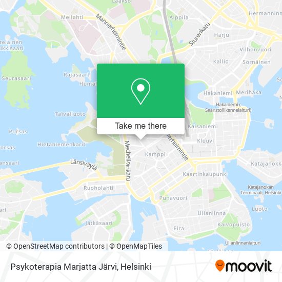 Psykoterapia Marjatta Järvi map