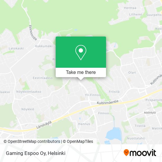 Gaming Espoo Oy map