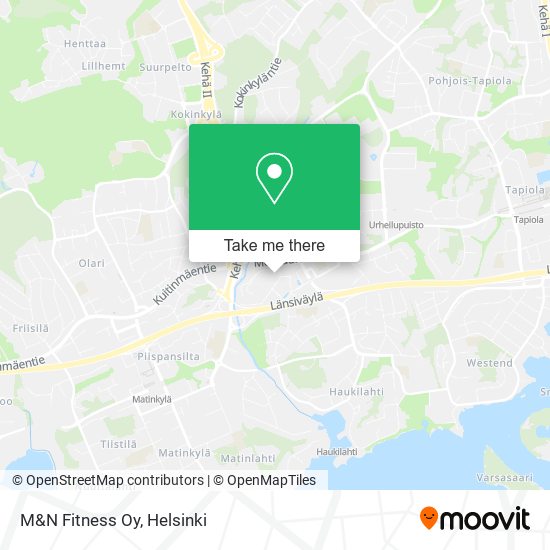 M&N Fitness Oy map
