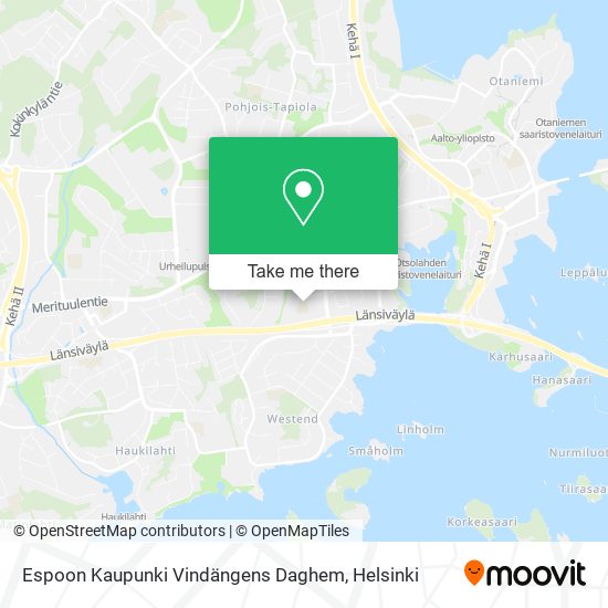 Espoon Kaupunki Vindängens Daghem map