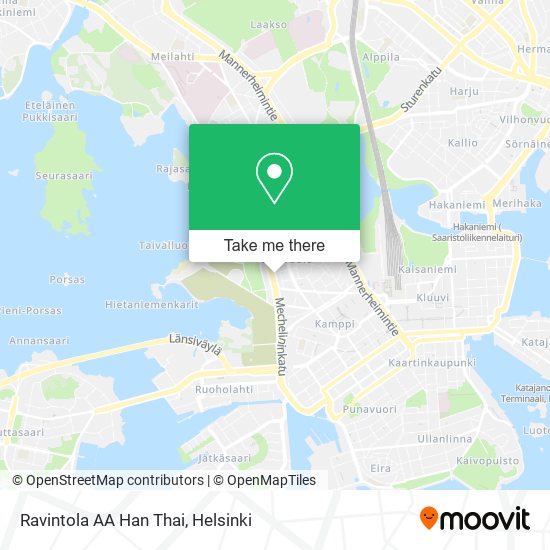 Ravintola AA Han Thai map