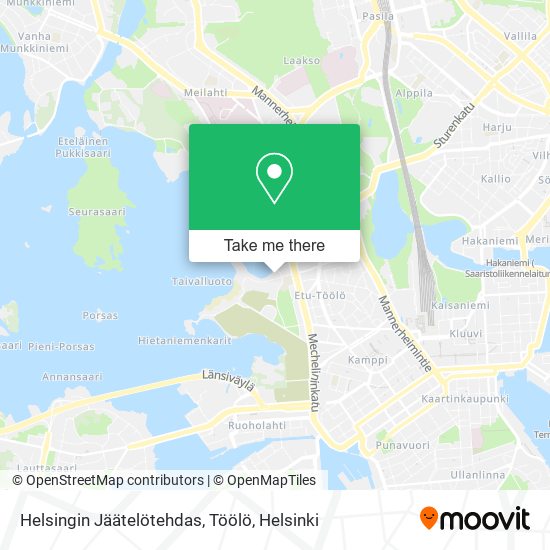 Helsingin Jäätelötehdas, Töölö map