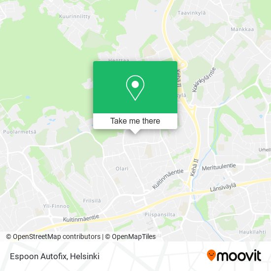 Espoon Autofix map