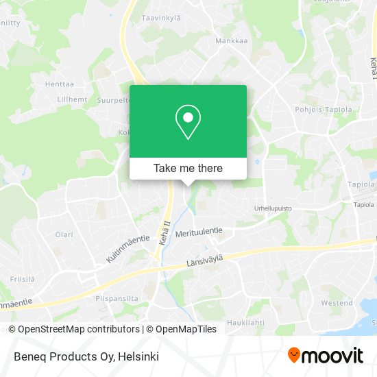 Beneq Products Oy map