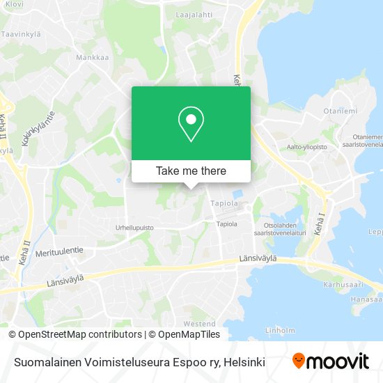 Suomalainen Voimisteluseura Espoo ry map
