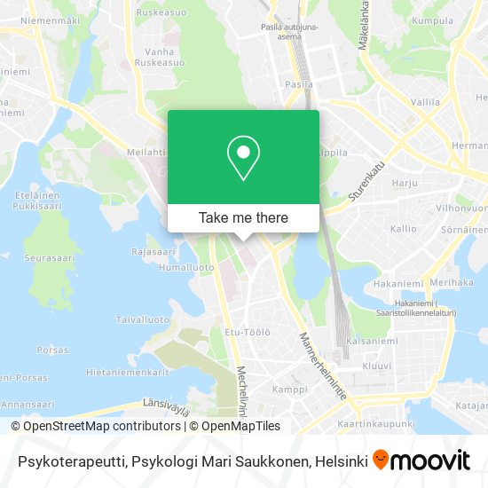 Psykoterapeutti, Psykologi Mari Saukkonen map