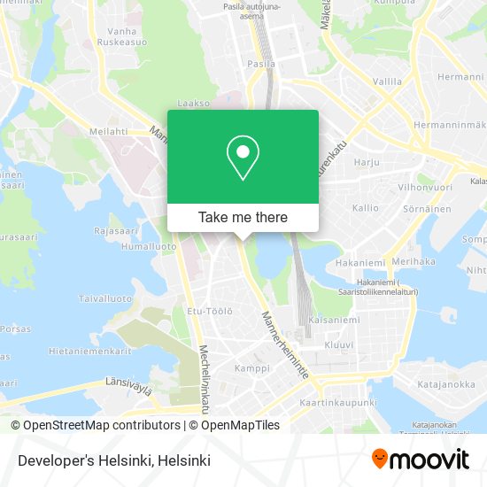Developer's Helsinki map