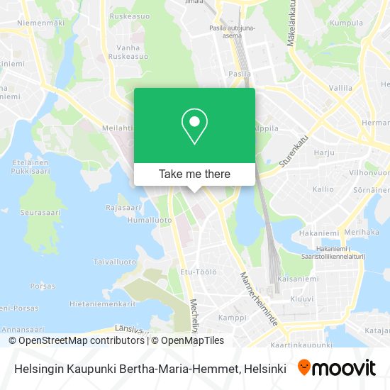 Helsingin Kaupunki Bertha-Maria-Hemmet map