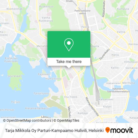 Tarja Mikkola Oy Parturi-Kampaamo Hulivili map