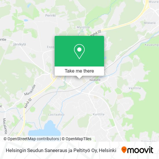 Helsingin Seudun Saneeraus ja Peltityö Oy map