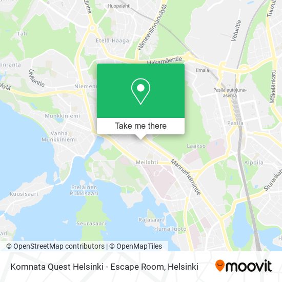 Komnata Quest Helsinki - Escape Room map
