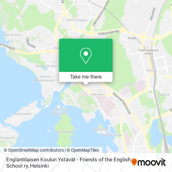 Englantilaisen Koulun Ystävät - Friends of the English School ry map