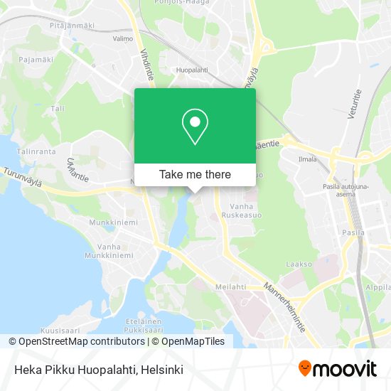 Heka Pikku Huopalahti map