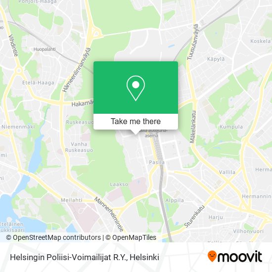Helsingin Poliisi-Voimailijat R.Y. map
