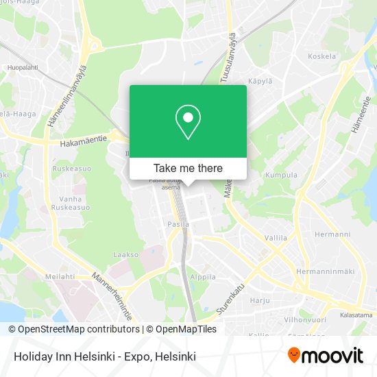 Holiday Inn Helsinki - Expo map