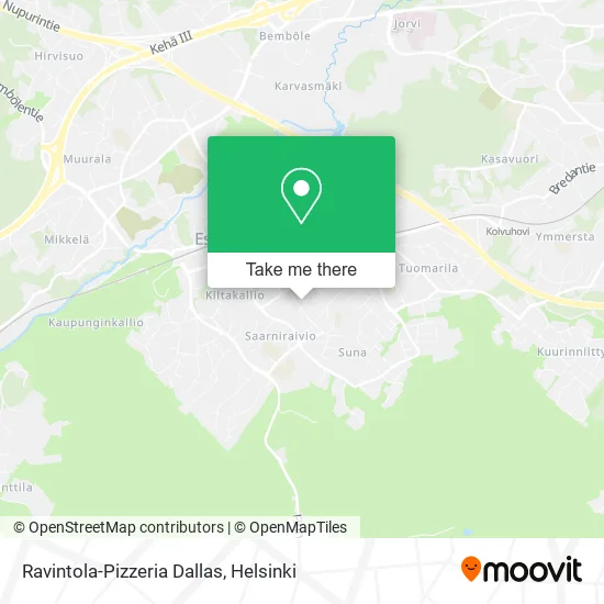 Restaurant-Pizzeria Dallas map