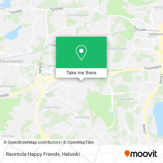 Ravintola Happy Friends map