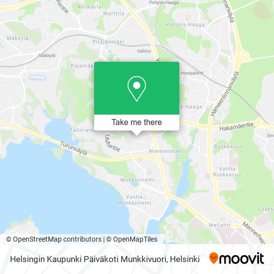 Helsingin Kaupunki Päiväkoti Munkkivuori map