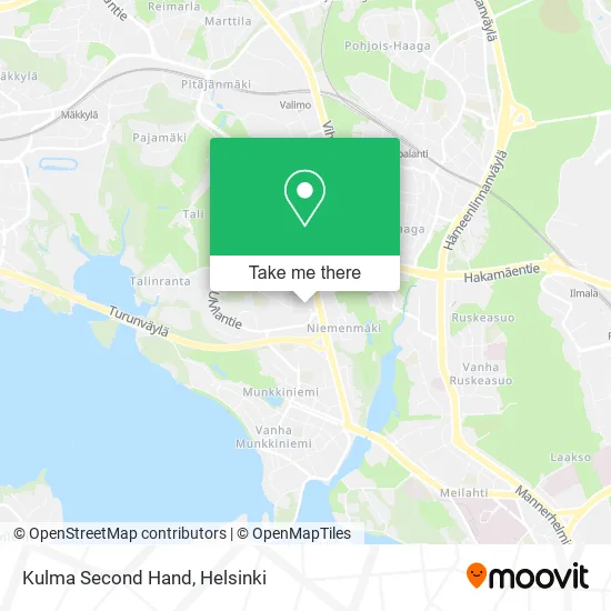 Kulma Second Hand map