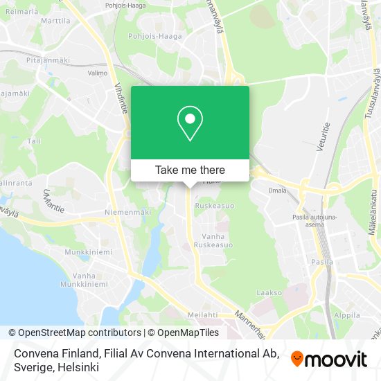 Convena Finland, Filial Av Convena International Ab, Sverige map