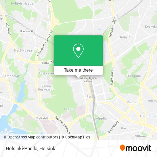 Helsinki-Pasila map