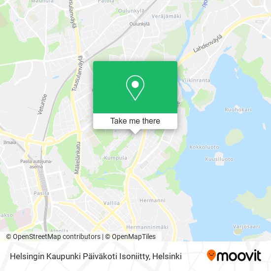 Helsingin Kaupunki Päiväkoti Isoniitty map