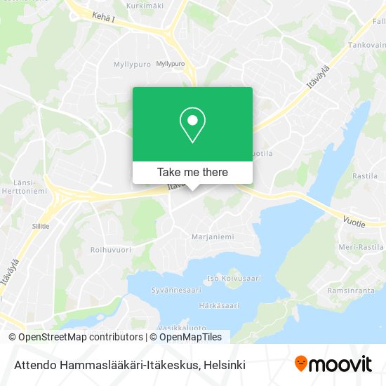 Attendo Hammaslääkäri-Itäkeskus map
