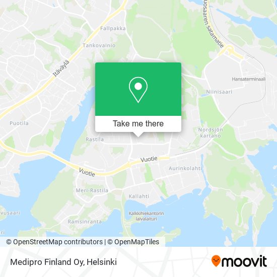 Medipro Finland Oy map