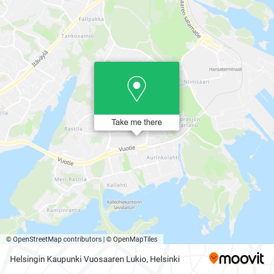 Helsingin Kaupunki Vuosaaren Lukio map