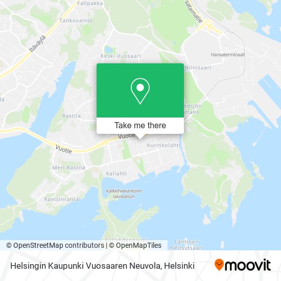 Helsingin Kaupunki Vuosaaren Neuvola map